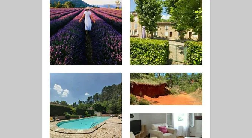 Appartement de charme au calme avec piscine, au pied du Colorado provençal, cœur du Luberon - Image 1