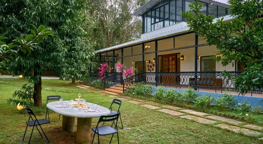 SaffronStays Ira - 3BR vegetarian pet-friendly villa with pool, gazebo & terrace glasshouse in Karjat - Image 1
