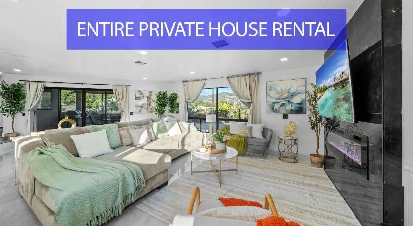 Entire Private Home with 3 Bedrooms 2 Bathrooms, Mountain View, Jetted Tub, 2500 sqft, King Bed,Garage, Available Now - Image 1