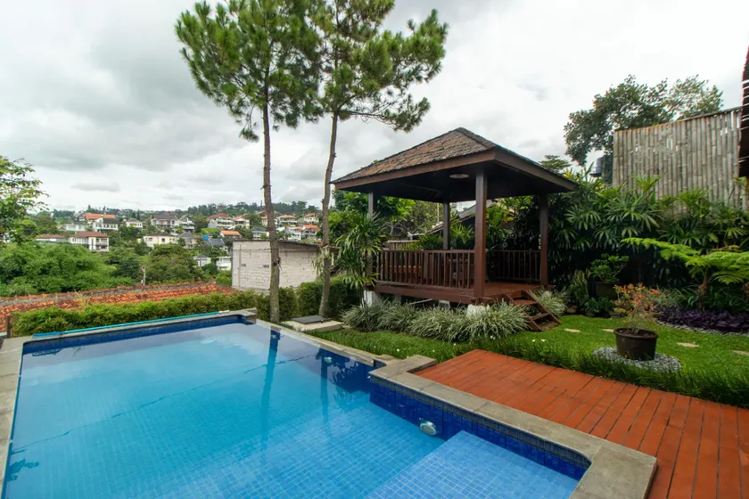 Family Only Pool & Mountain View Modern Bamboo Villa - De Reiz Ethnic Syariah - Image 1