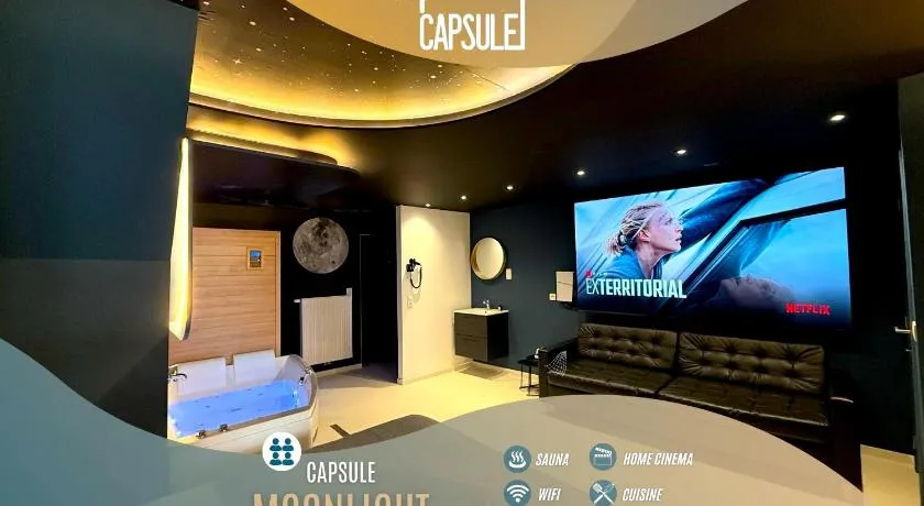 Capsule Moonlight - Jacuzzi - Sauna - Ecran 100" - PS5 - Image 1