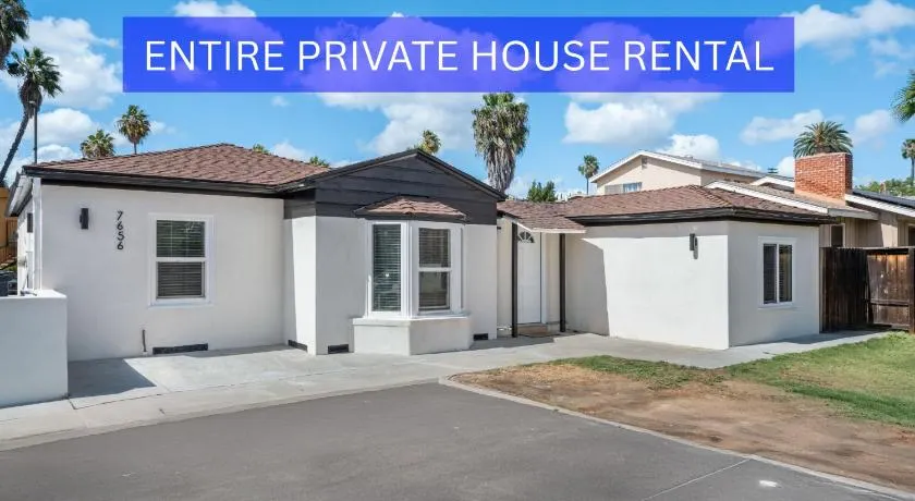 Entire Private Home with 4 Bedroom 3 Bathrooms Ranch-Style w Gated Yard, Parking, Available Now - Image 1