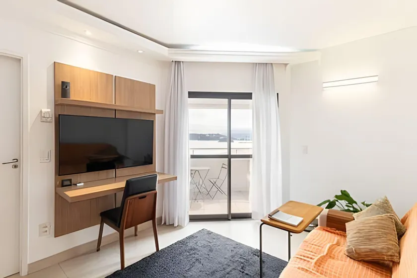 Flat moderno com vista para o mar e varanda! - Image 1