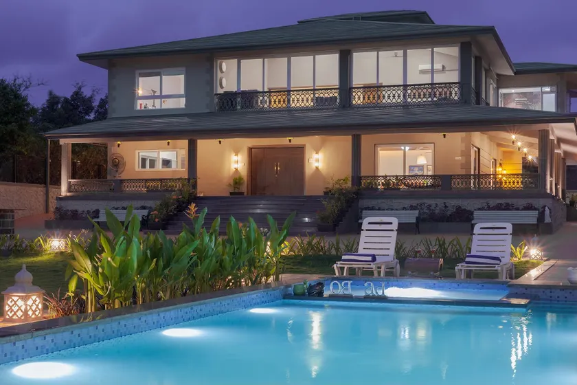 StayVista's The Cincin with Elegant Rooms, Snooker Table, Pool, Scenic View - Image 1