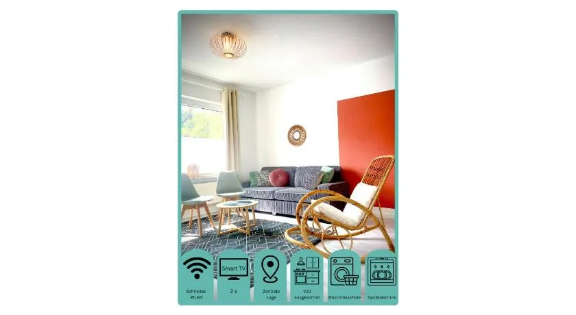 WLAN,Smart TV,4 Betten, Zentral - Image 1