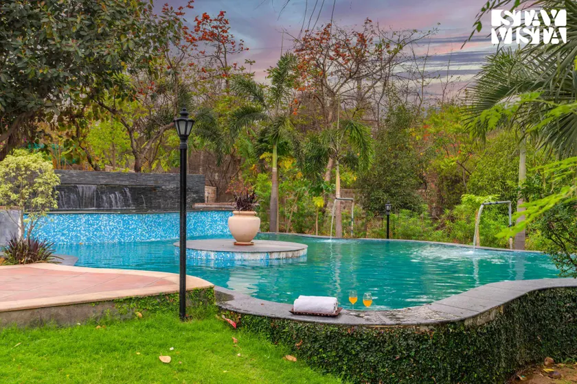 StayVista at Maple Farms with Pool, BBQ & Bonfire - Image 1