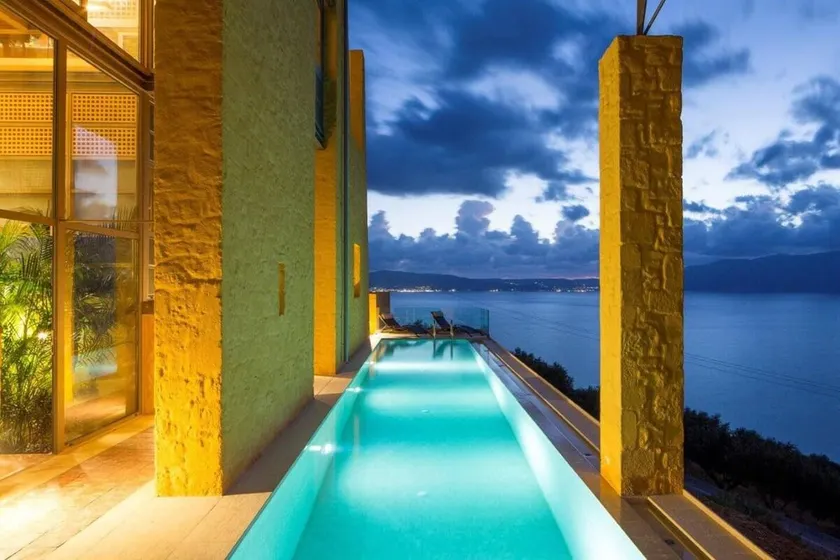 Seafront Ravdoucha Epavlis Athina Villa - Pool, Gym, Sauna, Private Parking, WiFi - Image 1