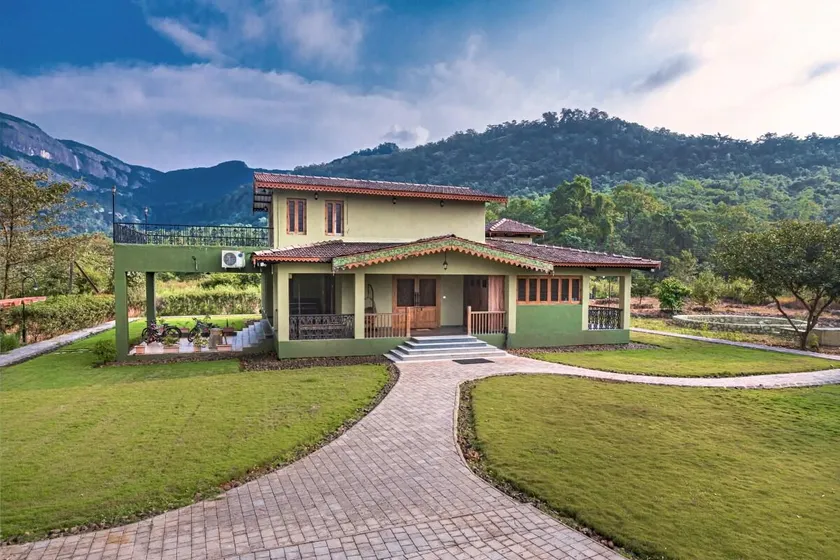SaffronStays Ambaram - 3BR countryside villa with verandah, bonfire & riverside trails near Imagica & Pali Temple - Image 1