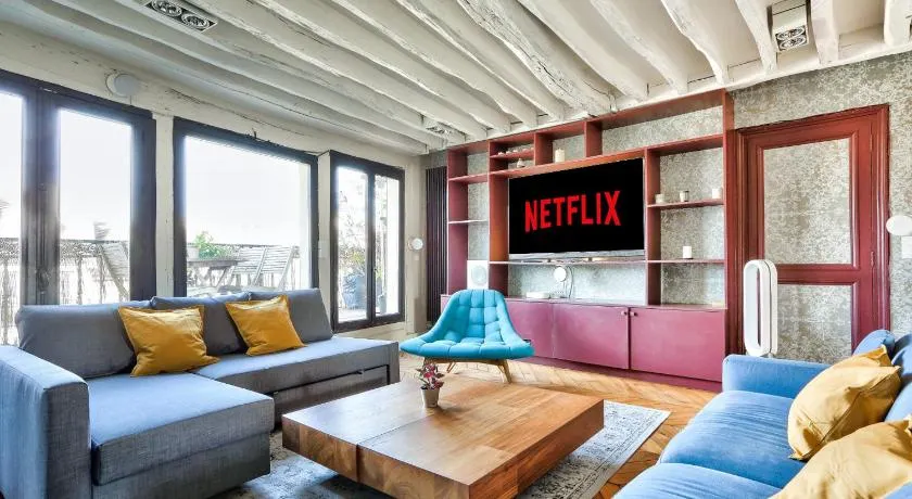Le Marais Superb Apartment Terrace Paris Free Netflix - Image 1