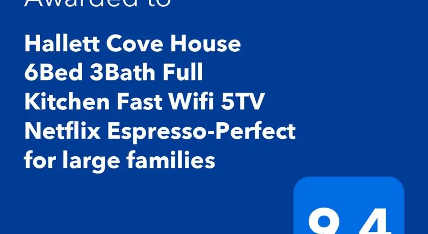 Hallett Cove House 6Bed 3Bath Full Kitchen Fast Wifi 5TV Netflix Espresso-Perfect for large families - Image 1
