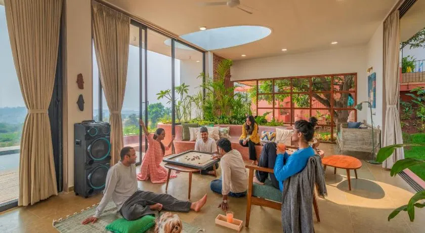 SaffronStays Ikigai Bonsai - 8BR Balinese-Indian villa estate with 2 infinity pools, jacuzzi & lotus pond - Image 1