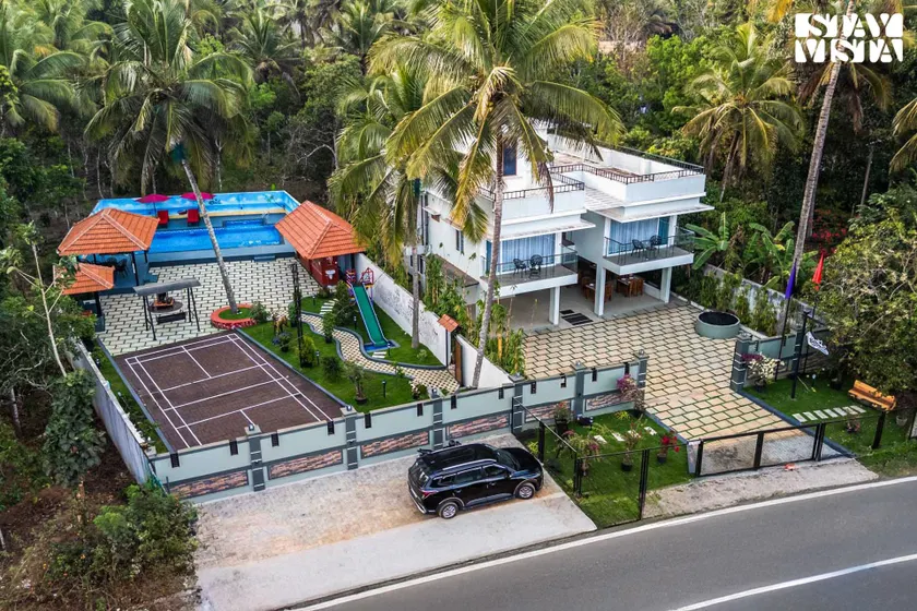 StayVista at Lagoons Kuruva with Shared Pool, Lawn - Image 1