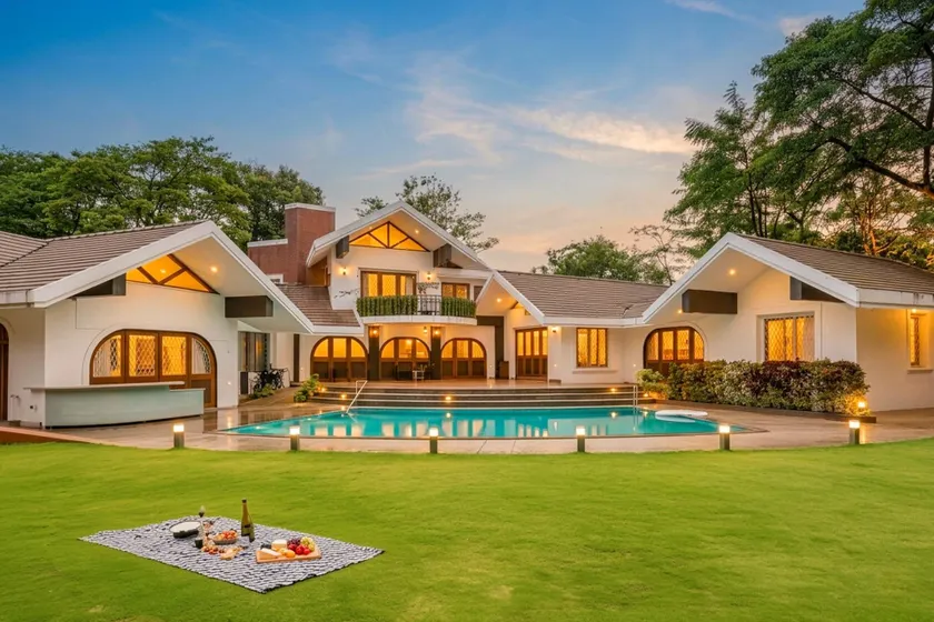 StayVista at Gulmohar Gardens with Gazebo, BBQ - Image 1