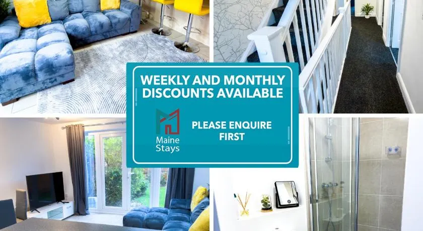 Modern 4 bedroom Home, 5 TV's with Netflix, 10 Beds, Off Road Parking For A Few Vans & Cars, 900MB, Near Coventry City Centre, Contractors, Families, Friends - Image 1