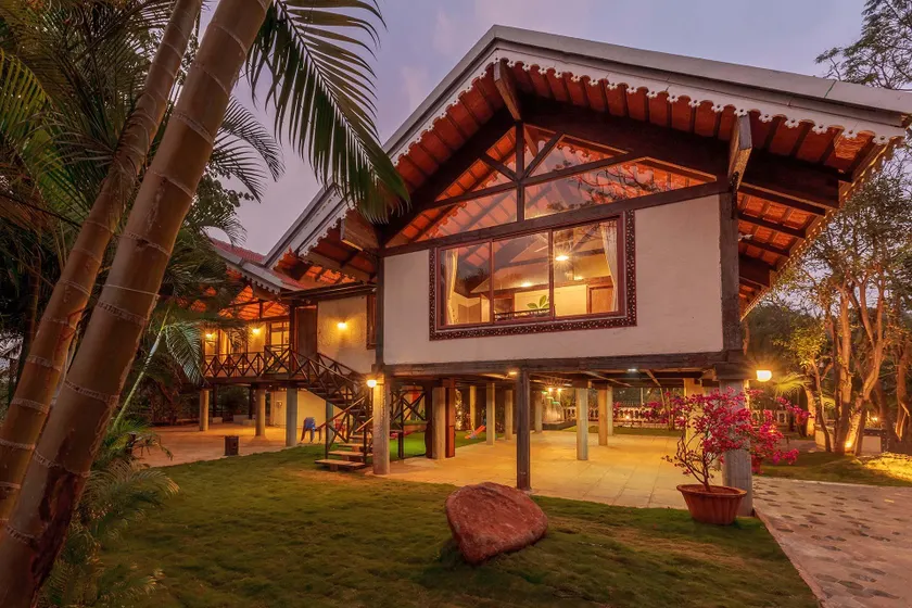 Aranyam Villa by StayVista with Modern wooden interiors, Kidszone, Indoor games & plunge pool - Image 1