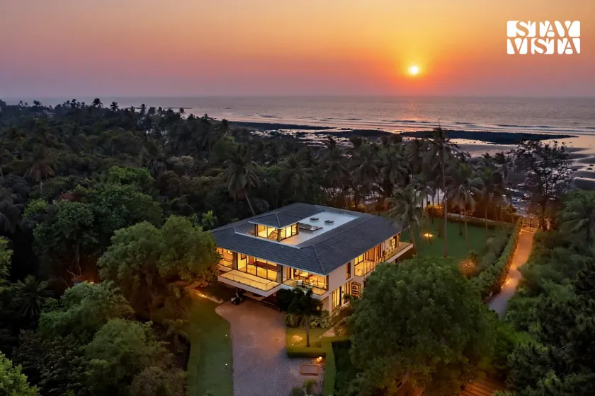 StayVista at Sapphire Shores Beachfront Villa with Lawn, Heated Pool - Image 1