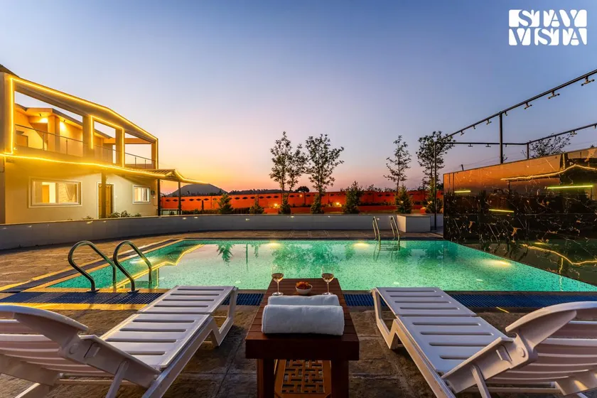 Golden Petal by VEO, StayVista - 4BHK Villa with BBQ & Private Pool - Image 1