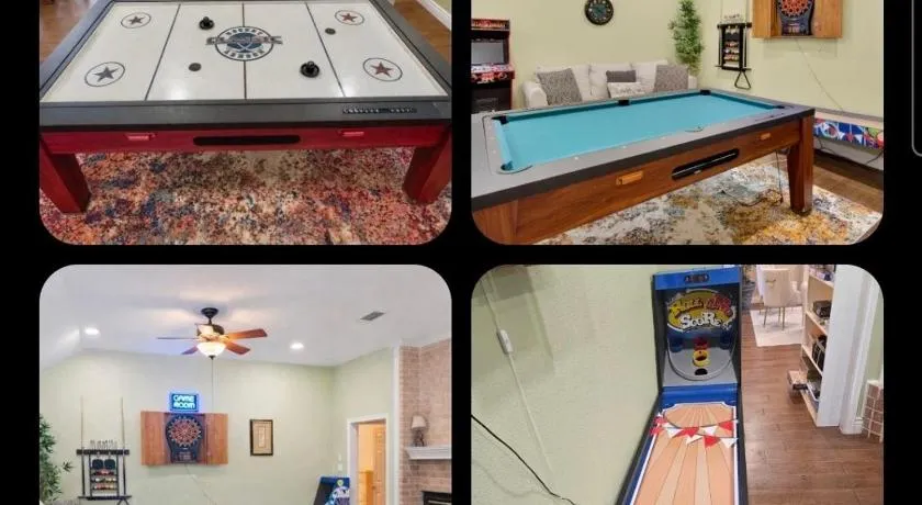 DFW Family Fun Retreat Game Room Pool Table Air Hockey Arcade Work Space Grill BBQ Firepit - Image 1