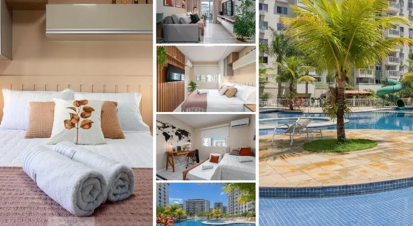 2 Quartos com Varanda a 300m RioCentro Wi-Fi 120mbps e Cozinha Completa - Condomínio com Piscina, Estacionamento, Portaria 24h e Parquinho Infantil - Apartamento indicado para Grupos, Hóspedes a Trabalho e Crianças - Image 1