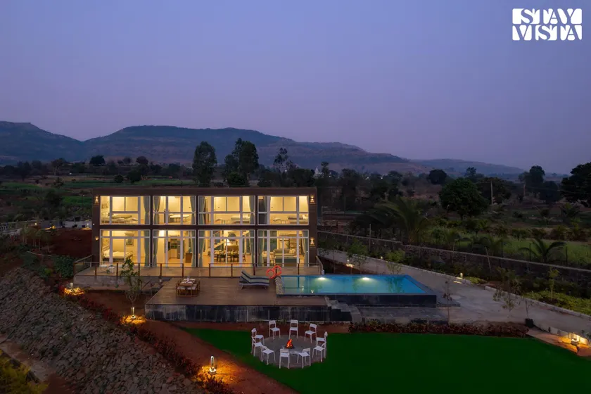 StayVista's Crimson Bleu - 5BHK Villa with Heated Pool & Karaoke - Image 1