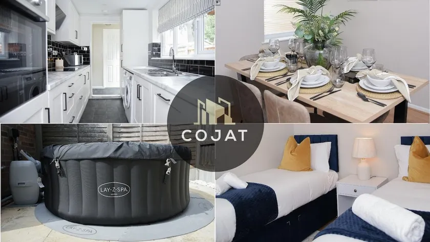Cosy Luxe 3Bed Retreat |Hot Tub•BBQ•Parking•Town - Image 1