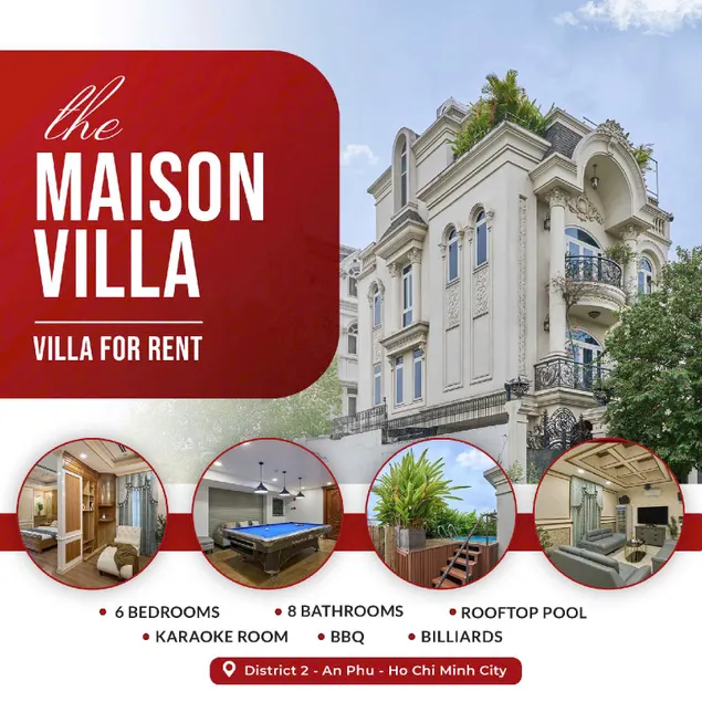 Maison Villa,hồ bơi, 6PN,Karaoke,Billiards&BBQ - Image 1