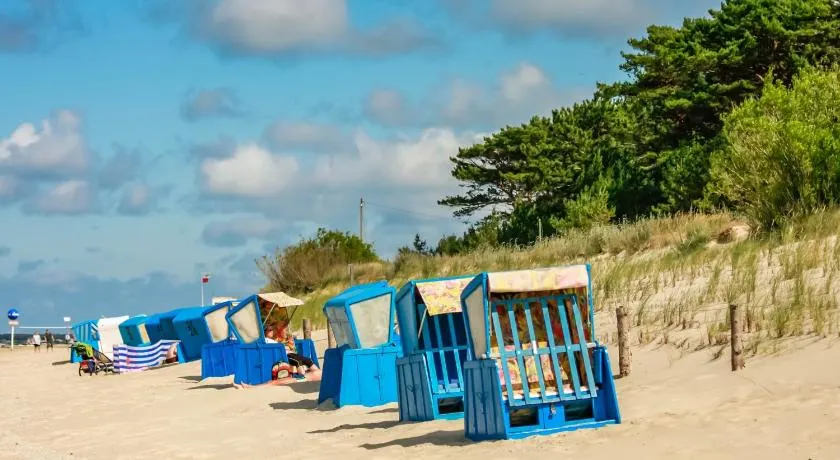 Ferienwohnung Möwe mit Balkon und einem Strandkorb im Sommer - Image 1