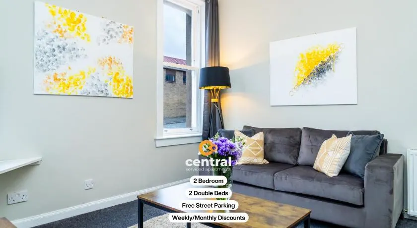 Court Street by CENTRAL SERVICED APARTMENTS - 2 Bedroom - Ground Floor - 2 x Double Beds - Free Street Parking - Fully Equipped - Short & Long Term Stays Available - Contact Us for your Requirements - Image 1