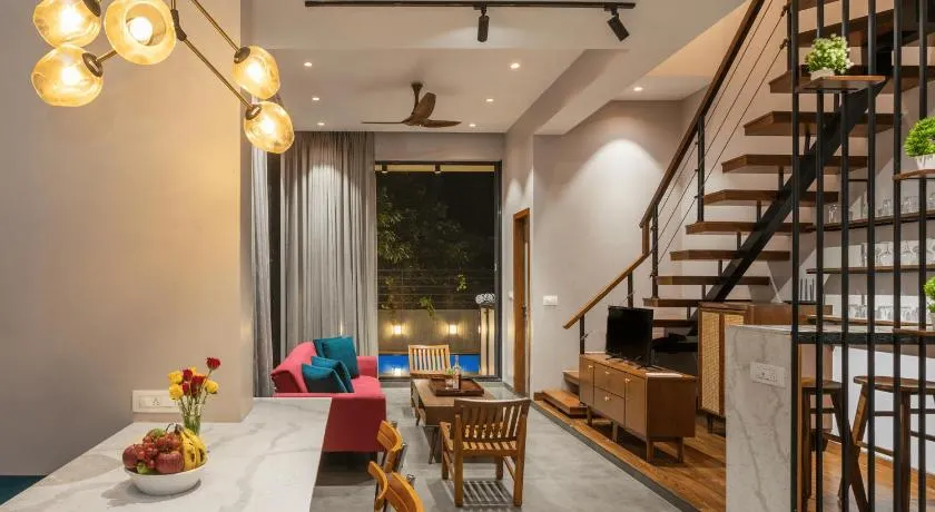 Seven Sands I Oak Wood I Pvt Pool - 2 BHK Duplex - Image 1