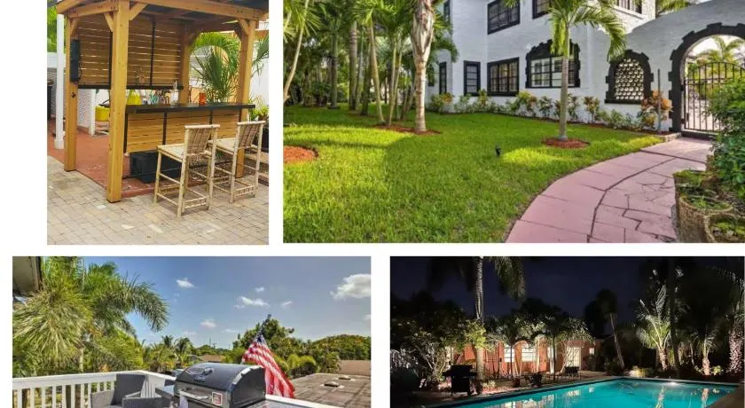 Luxury 8BR Entire Mini-Resort with Heated Pool, Tiki Bar - Tropical Paradise Near Beach! - Image 1