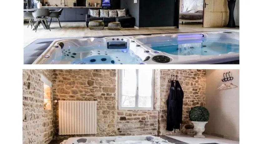 Au domaine des anges, 3 gîtes luxueux avec Jacuzzi privatif, sauna, mini-piscine, piscine extérieure chauffée en saison - Image 1