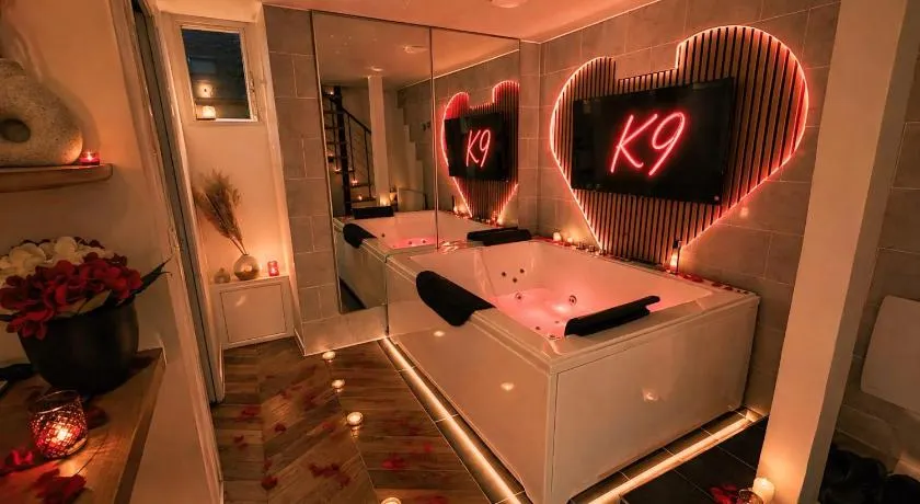 K9 Love Room - Jacuzzi Privatif & Miroir au plafond - Image 1