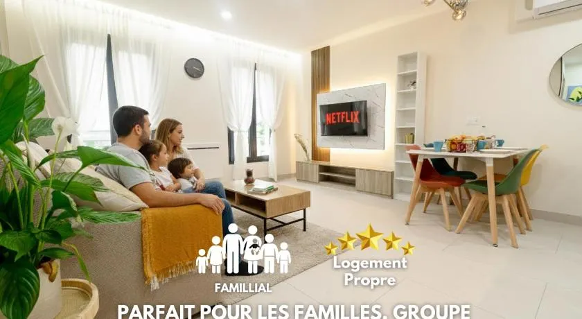 2 appartements 10 personnes Linge de maison et Wi-Fi À 10 min de Giverny - Image 1