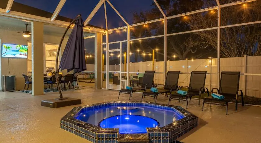 A Wave From it All! Pet friendly, Private heated pool home with fire pit! - Image 1