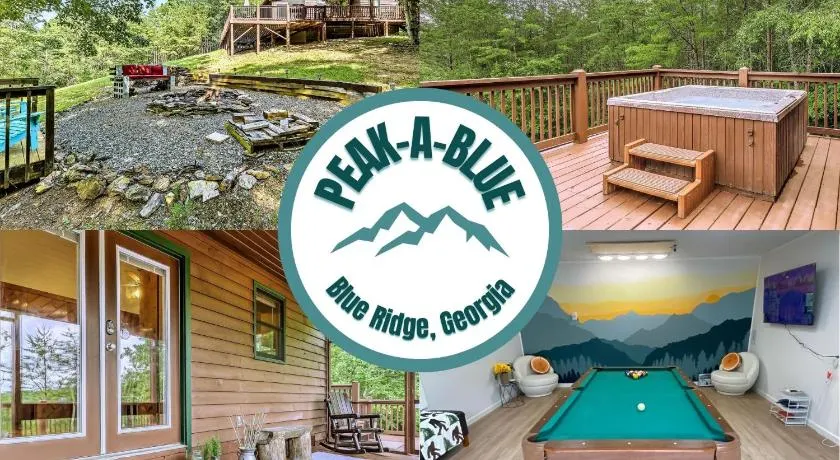 Peak-a-Blue Cabin - Watch Movies from Hot Tub, Mountain View, Bigfoot Bunker Game Room, Fire Pit, Oversized Deck, Screened-in Porch - Image 1