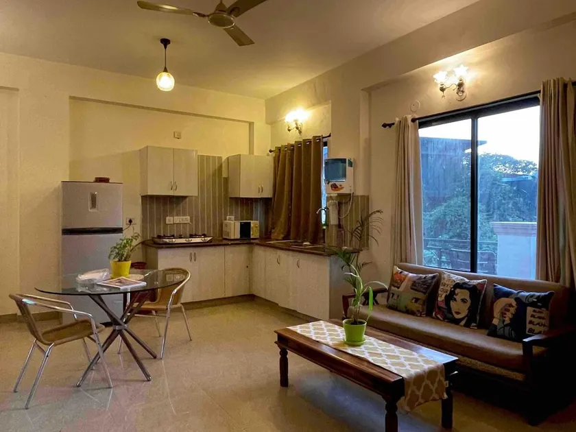 C1 ff2 : 1bhk with pool in Vagator by Tanash Homes - Image 1