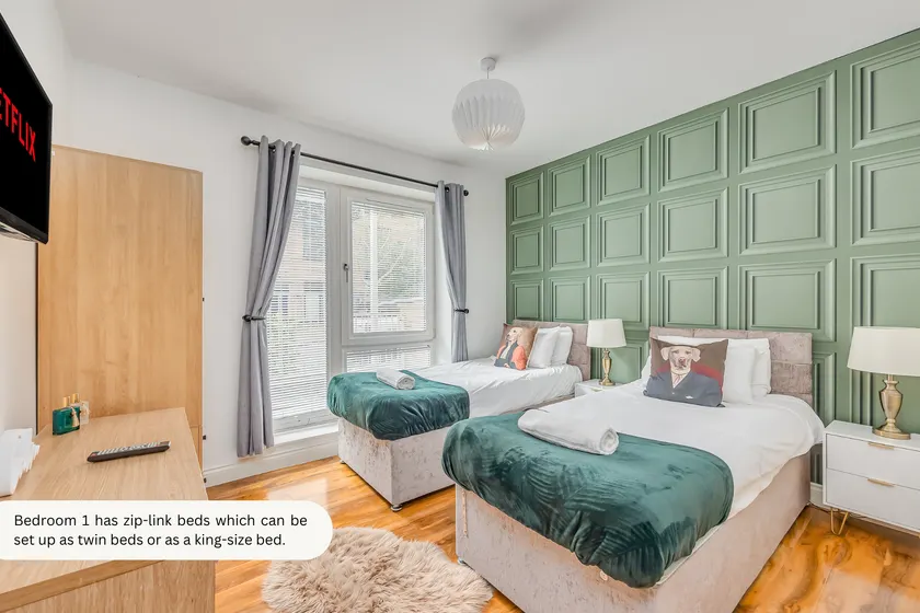 Elegant Apartment @ Campbell Park • City Centre • Balcony • Free Parking • Sky TV • Yoko Property - Image 1