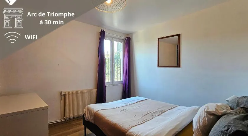 Chambre privée dans logement partagé, L'Hibiscus Paris & Stade de France - Image 1