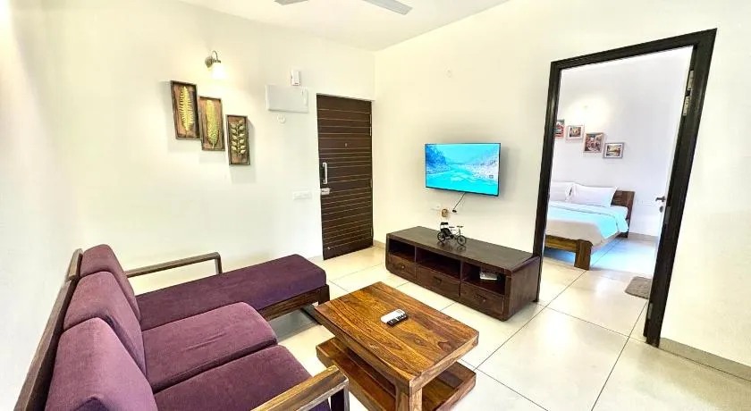 Peaceful Aesthetic 1BHK in Siolim with Forest View & Pool - Image 1