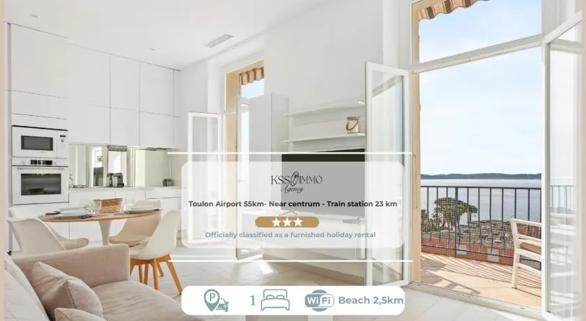Vue mer 180 degrés à St Maxime - Image 1
