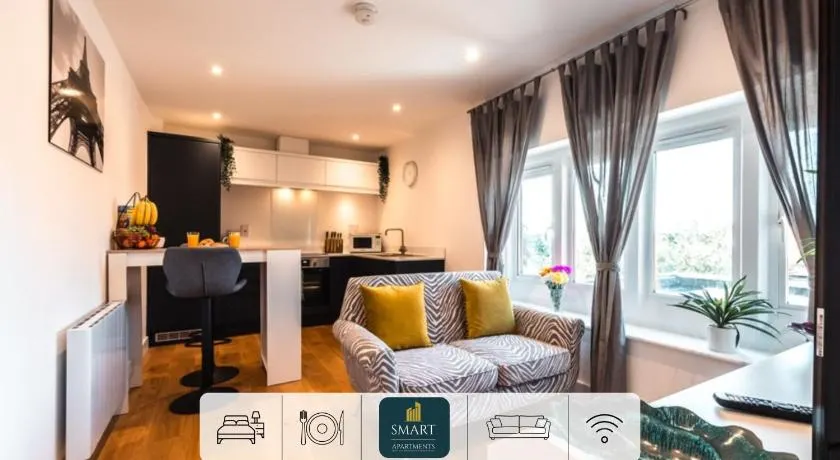One Cosy Bedroom Apartments By Smart Apartments Short Lets & Serviced Accommodation Apartment Southampton With Free WiFi - Image 1