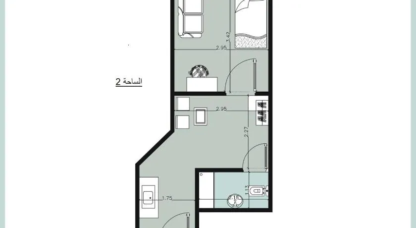 AL saha2 Basement Chalets villa114 Green Beach - Image 1