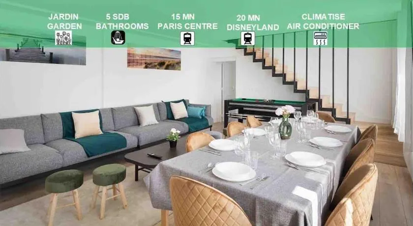Maison moderne avec jardin12 pers proche Paris & Disney - Image 1
