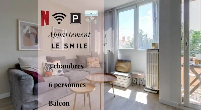 LE SMILE - 3 bedrooms - 8pers - Parking - Centre Gare - Image 1