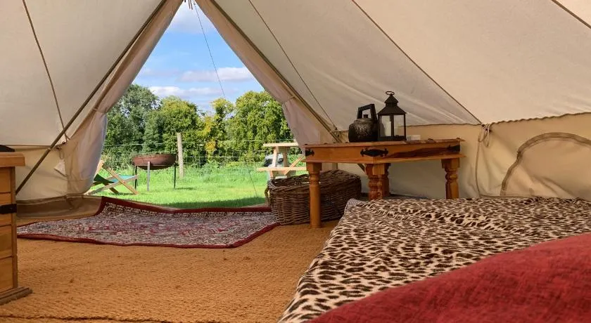 Home Farm Radnage 8 Glamping Bell Tent, with Log Burner and Fire Pit - Image 1