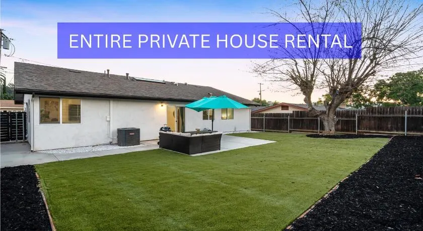 Entire Private Home with 4Bedrooms 2Bathrooms, King Bed, Garage, Gated Backyard, Available Now - Image 1