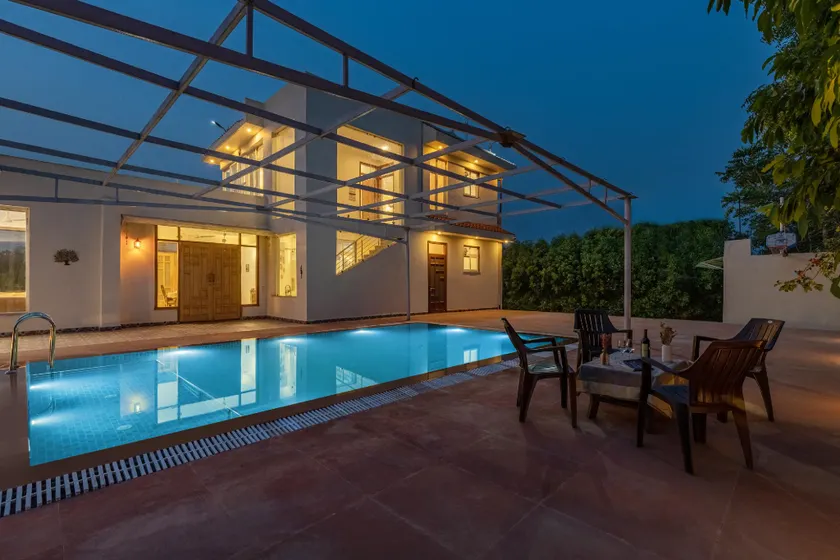 Alaya Stays Raga 2BHK Farmstay with an entertainment lounge - Image 1