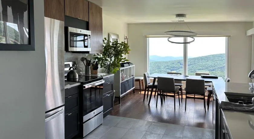 Panoramic Ski Slope Views, private sauna, dogs ok - Image 1