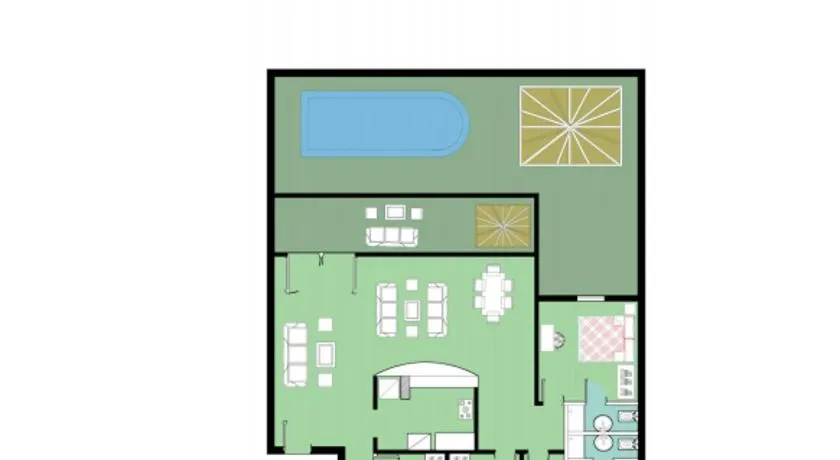 chalet 1 villa150 4 bedrooms ground floor green beach - Image 1