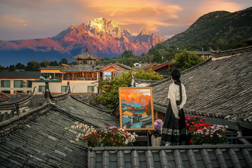 Lijiang Yunmuwan provides breakfast and afternoon tea, offers free airport shuttle service, The hotel provides a platform for visiting the ancient city and Yulong snow - Image 1